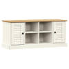 The Living Store VIGO Schoenenbank - 106 x 35 x 40 cm - Massief grenenhout - Wit