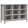 The Living Store Schoenenkast - Grijs Sonoma Eiken - 100 x 35 x 70 cm - Bewerkt hout en gepoedercoat staal