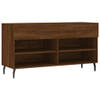 The Living Store Schoenenbank - Bewerkt hout en ijzer - 102 x 35 x 55 cm - Trendy en praktisch