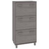 The Living Store HAMAR Schoenenkast - 59.5 x 35 x 117 cm - Massief grenenhout