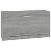 The Living Store Schoenenbank - Schoenenbanken - 80 x 24 x 45 cm - Grijs sonoma eiken