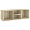 The Living Store Schoenenbank - Sonoma Eiken - 105x35x35cm - 4 vakken