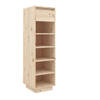 The Living Store Schoenenkast Zweefpoten - 34 x 30 x 105 cm - Massief grenenhout