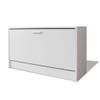 The Living Store Schoenenkast Basic - Halkastje - 80 x 24 x 45 cm - wit