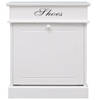 The Living Store Schoenenkast - Wit - 50 x 28 x 58 cm - Paulowniahout