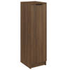 The Living Store Schoenenkast Bruineiken Hout 30x35x100cm - Met Deur en Schappen