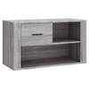 The Living Store Schoenenkast - Grijs Sonoma Eiken - 80x35x45 cm - Stevig materiaal