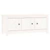 The Living Store Schoenenkast - Grenenhout - 110x38x45.5 cm - Wit