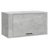 The Living Store Wand Gemonteerde Houten Schoenenkast - Betongrijs - 70 x 35 x 38 cm