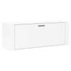 The Living Store Wand Schoenenkast - 100 x 35 x 38 cm - Hoogglans Wit