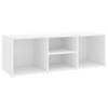 The Living Store Schoenenbank - wit - 105 x 35 x 35 cm - bewerkt hout