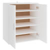 The Living Store Schoenenkast - Spaanplaat 60x35x70 cm - Wit