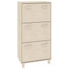 The Living Store HAMAR Schoenenkast - 59.5 x 35 x 117 cm - Houten handgrepen