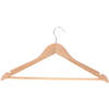 Non-Branded kledinghanger 45 x 24 cm hout blank 3 stuks