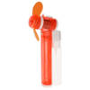 Zak ventilator oranje met water verstuiver 16 cm - Handventilatoren