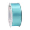 Cadeaulint/sierlint Satijn - 4 cm x 25 meter - Turquoise - cadeaus - Cadeaulinten