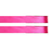 2x Fuchsia roze satijnlint rollen 1 cm x 25 meter cadeaulint verpakkingsmateriaal - Cadeaulinten