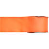 1x Oranje satijnlint rollen 2,5 cm x 25 meter cadeaulint verpakkingsmateriaal - Cadeaulinten