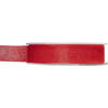 1x Rode organzalint rollen 1,5 cm x 20 meter cadeaulint verpakkingsmateriaal - Cadeaulinten