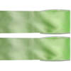 2x Groene satijnlint rollen 2,5 cm x 25 meter cadeaulint verpakkingsmateriaal - Cadeaulinten