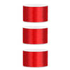 3x Rode satijnlint rollen 3,8 cm x 25 meter cadeaulint verpakkingsmateriaal - Cadeaulinten