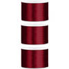 3x Bordeaux rode satijnlint rollen 5 cm x 25 meter cadeaulint verpakkingsmateriaal - Cadeaulinten