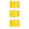 3x Gele satijnlint rollen 5 cm x 25 meter cadeaulint verpakkingsmateriaal - Cadeaulinten