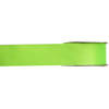 1x Lime groen satijnlint rollen 1,5 cm x 25 meter cadeaulint verpakkingsmateriaal - Cadeaulinten