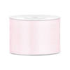 1x Poeder roze satijnlint rollen 5 cm x 25 meter cadeaulint verpakkingsmateriaal - Cadeaulinten