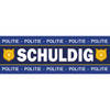 10 x Verkleed schuldig sticker politie boeven outfit - Verkleedattributen