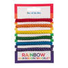 Armbandjes/haarbandjes - Gay Pride/Regenboog thema kleuren - setje van 6x stuks - Verkleedsieraden