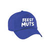 Carnaval fun pet / cap feestmuts blauw voor dames en heren - Verkleedhoofddeksels