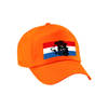 Oranje fan pet / cap met Nederlandse vlag en leeuw - EK / WK - voor volwassenen - Verkleedhoofddeksels