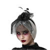 Halloween/horror verkleed diadeem/tiara/sluier - zombie/heks/lady - kunststof - dames/meisjes - Verkleedhoofddeksels