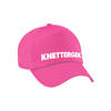 Carnaval fun pet / cap knettergek roze voor dames en heren - Verkleedhoofddeksels