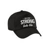 This is what strong looks like cadeau pet / cap zwart voor jongens en meisjes - Verkleedhoofddeksels