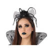 Halloween/horror verkleed diadeem/hoedje - heks/dark lady - kunststof - dames/meisjes - Verkleedhoofddeksels