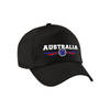 Australie / Australia landen pet / baseball cap zwart voor kinderen - Verkleedhoofddeksels