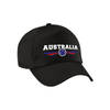 Australie / Australia landen pet / baseball cap zwart voor volwassenen - Verkleedhoofddeksels