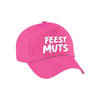 Carnaval fun pet / cap feestmuts roze voor dames en heren - Verkleedhoofddeksels