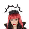 Halloween/horror verkleed diadeem/tiara - vleermuizen en bloemen - kunststof - dames/meisjes - Verkleedhoofddeksels