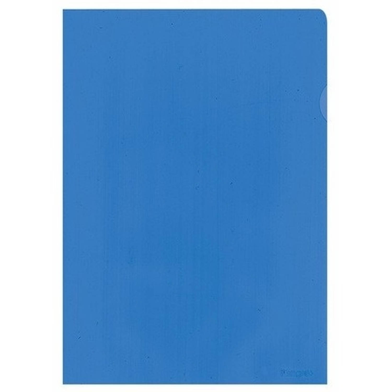 20x Insteekmap blauw A4 formaat 21 x 30 cm Opbergmap