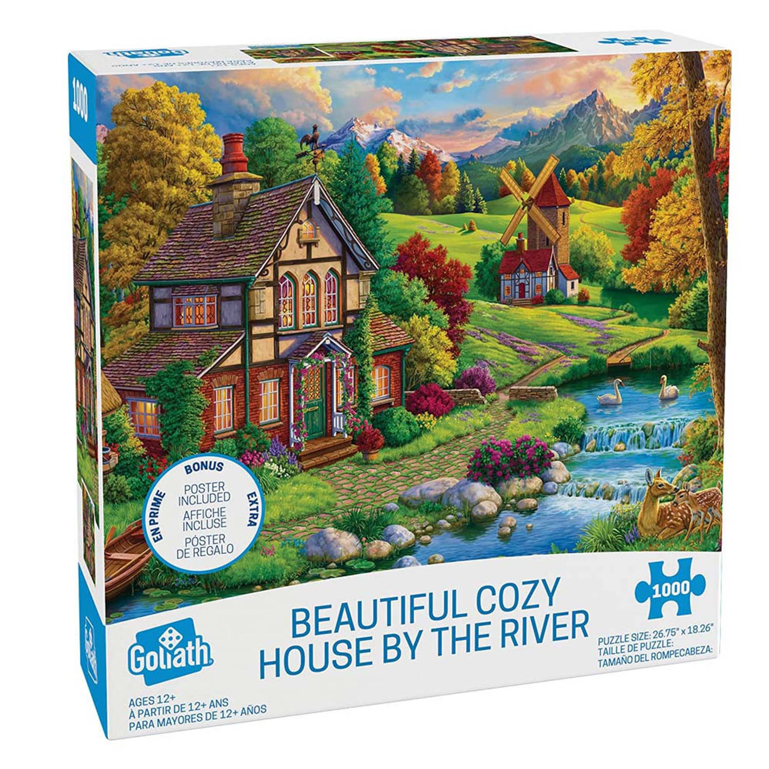 Image World Beautiful Cozy House by The River -Legpuzzel