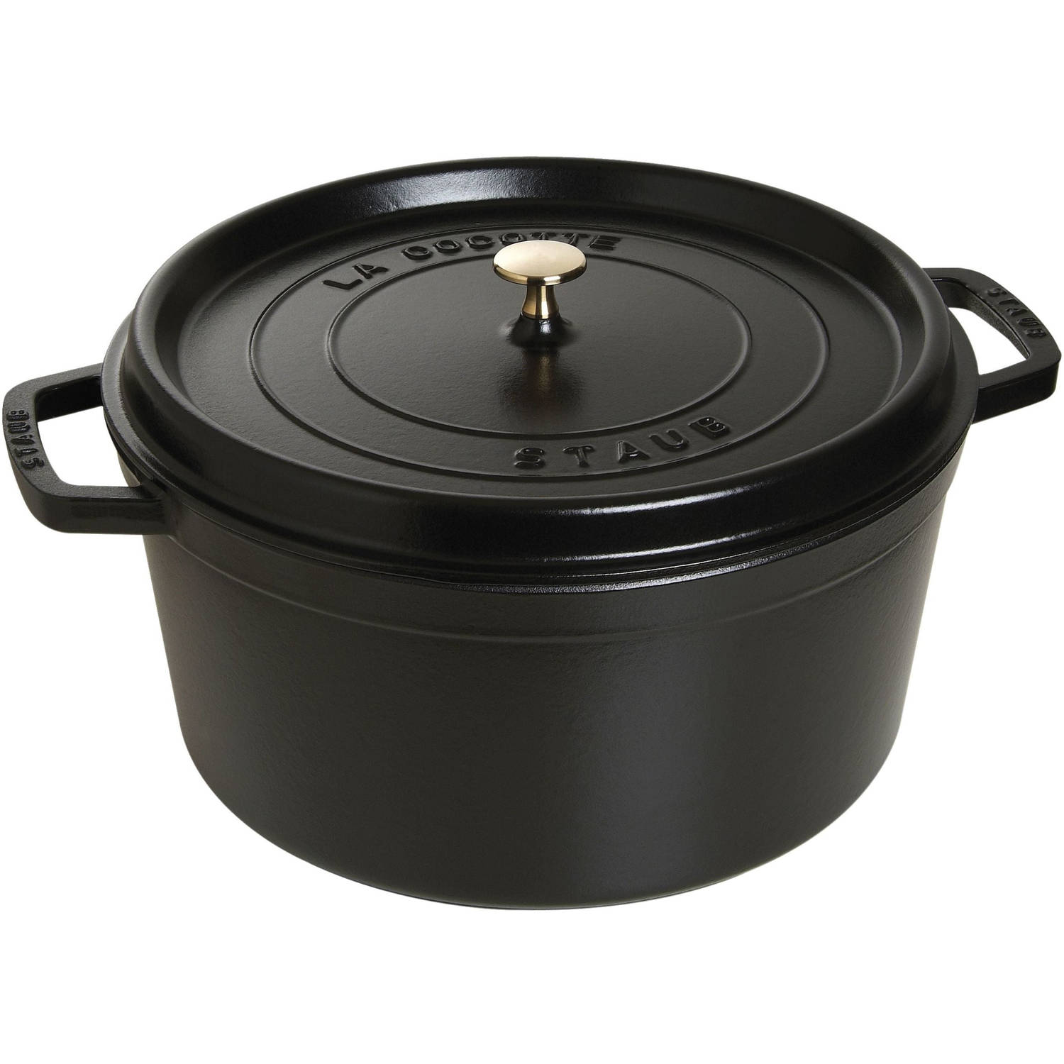 Staub Ronde Stoof--Braadpan 34 cm Zwart