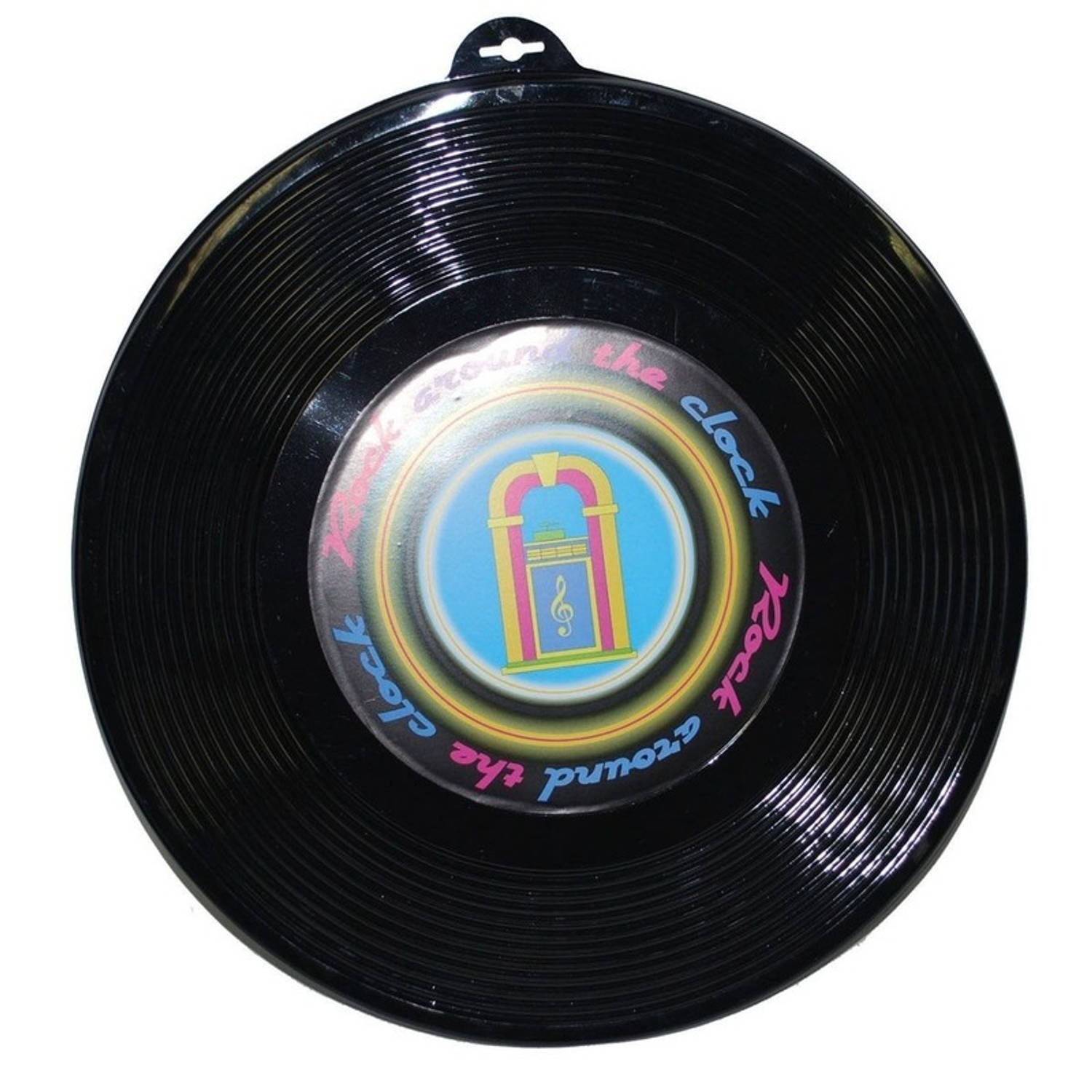 Plastic LP muziek gramofoon plaat 48 cm Feestdecoratievoorwerp