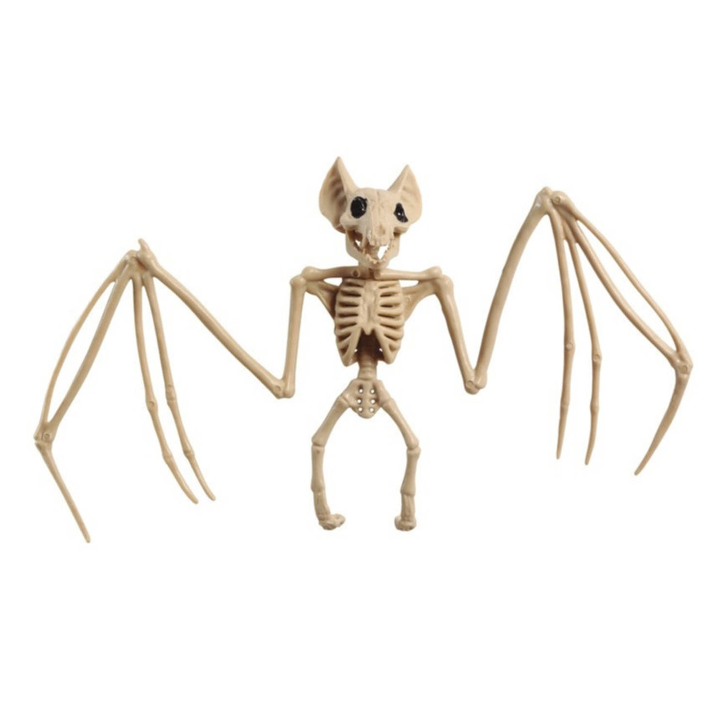 Halloween - Horror decoratie skelet vleermuis 30 x 16 cm - Halloween decoratie dieren - Vleermuizen geraamte
