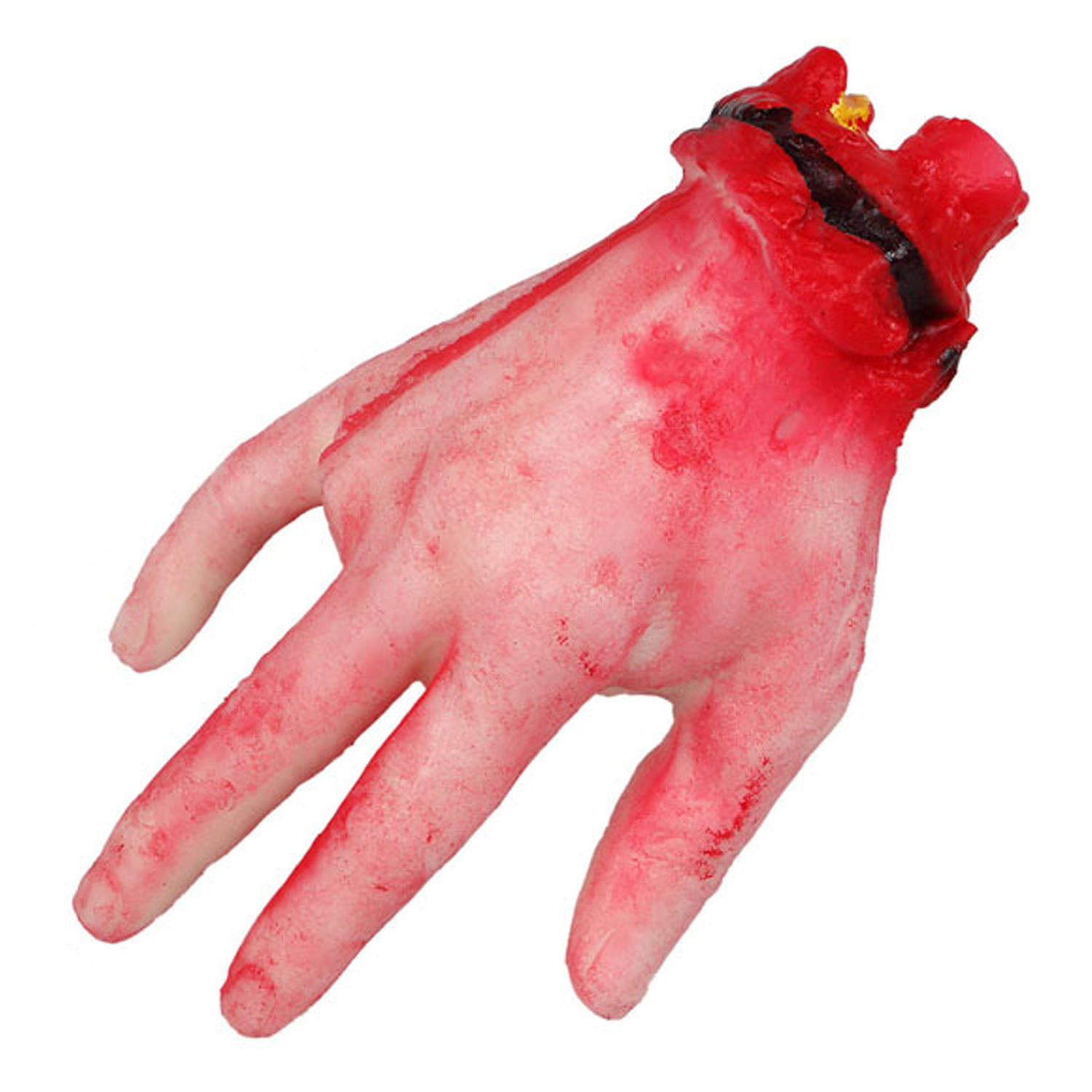 Halloween-horror nep afgehakte lichaamsdelen bebloede hand 22 x 12 cm decoraties Feestdecoratievoorw