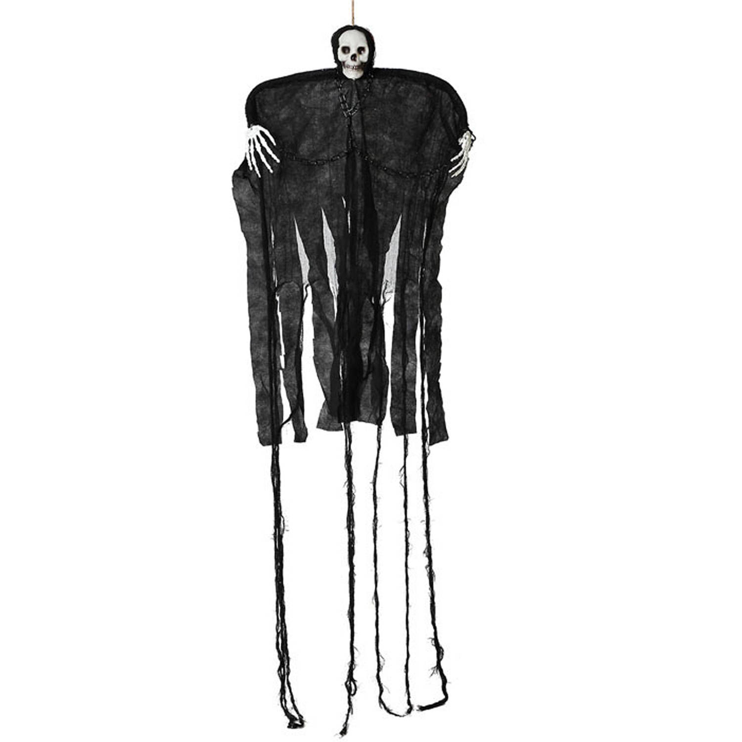 Halloween/horror thema hang decoratie spook/skelet - enge/griezelige pop - 100 cm