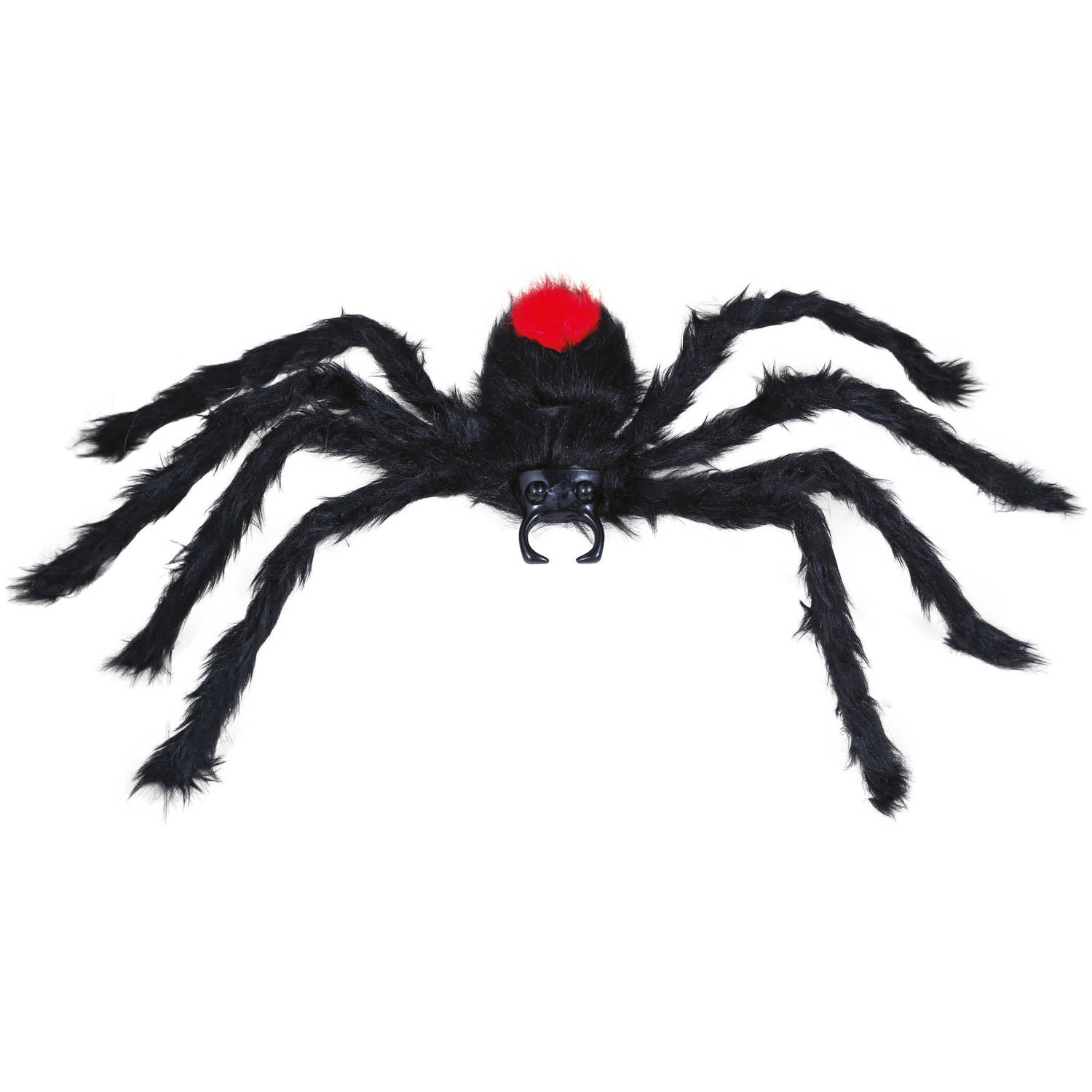 Fiestas Horror spin groot - Halloween decoratie/versiering - zwart - 60 cm- Griezelige thema accessoires