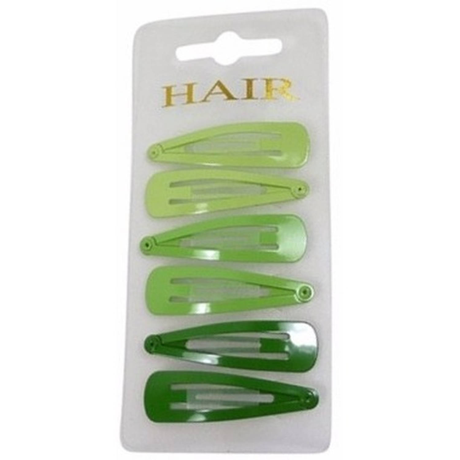 Haarspeldjes 6 cm groene tinten Haarspeldjes